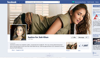 Facebook page launched to demand justice for late Jiah Khan